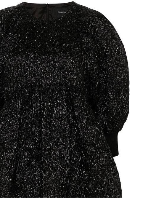 Black crushed cloqué effect dress Simone Rocha | 73131065BLACK